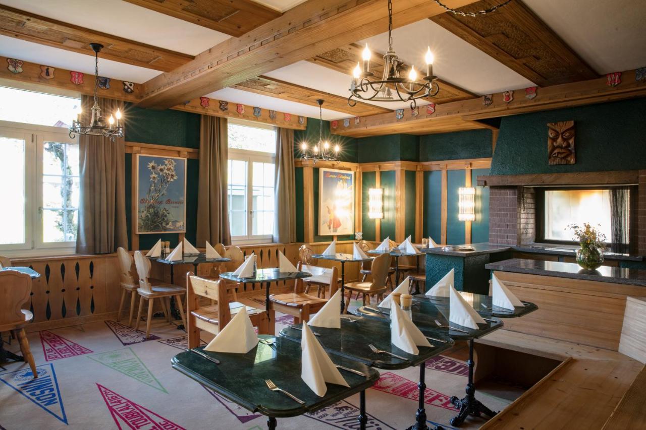 Hotel Drei Berge Mürren Exterior foto