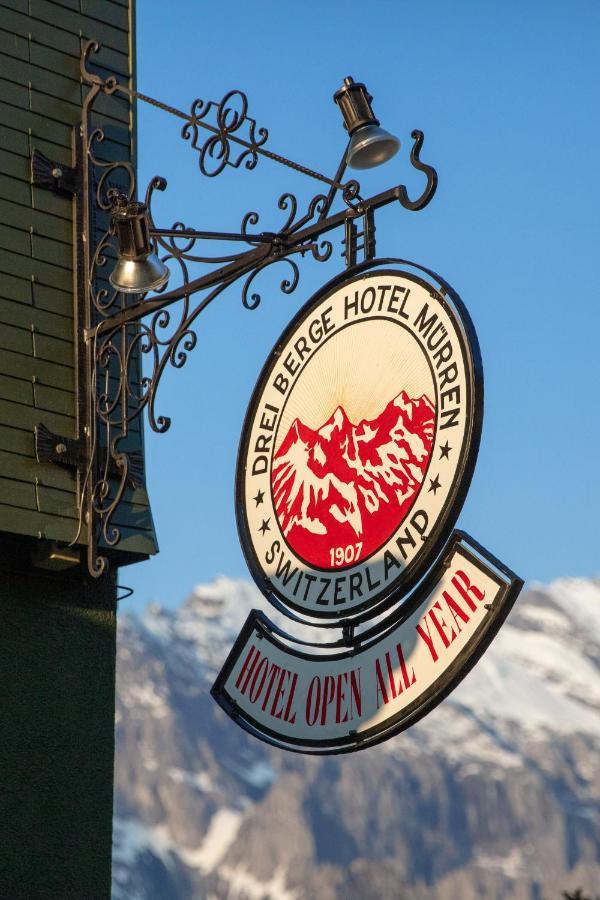 Hotel Drei Berge Mürren Exterior foto