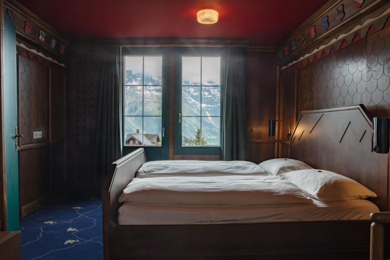 Hotel Drei Berge Mürren Exterior foto