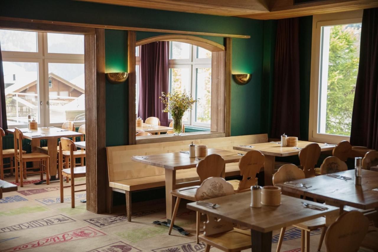 Hotel Drei Berge Mürren Exterior foto